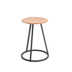 Hartô - Petit Gustave Stool, Oak / Anthracite Gray (RAL 7016)