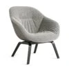 Hay - About A Lounge Chair AAL 83 Soft Duo , Black / Dot 1682 02 Bianconero / Remix 152