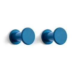 Hay - Bolt Coat Hook, Blue (set Of 2)