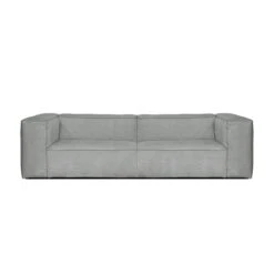 Hay - Mags Soft Sofa 2.5 Seater, Combination 1, Light Gray (Hallingdal 130) / Stitching: Dark Gray (EU)