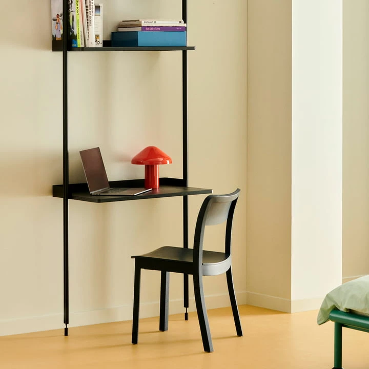 Hay - Pier System 1041, Floor Shelf With Lattice Shelf, H 209 X 82 Cm, White / Aluminum - Image 6