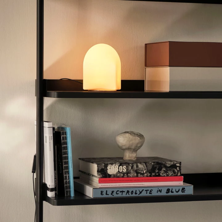 Hay - Pier System 1041, Floor Shelf With Lattice Shelf, H 209 X 82 Cm, White / Aluminum - Image 11