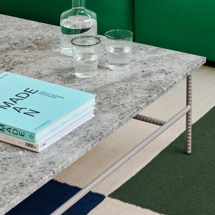 Hay - Rebar Coffee Table, 80 X 84 Cm, Marble / Black - Image 5