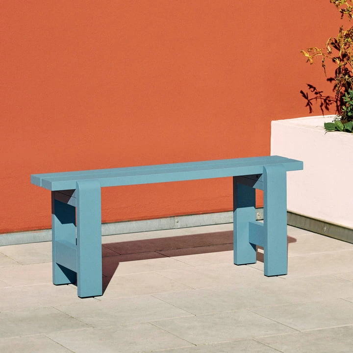Hay - Weekday Bench, L 111 Cm, Azure Blue - Image 3