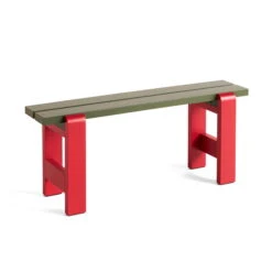 Hay - Weekday Duo Bench, L 111 Cm, Wine Red / Olive