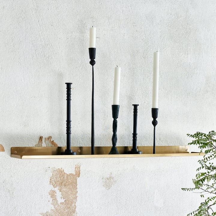 House Doctor - Ledge Wall Shelf, L 43 Cm, Silver Brushed - Image 2