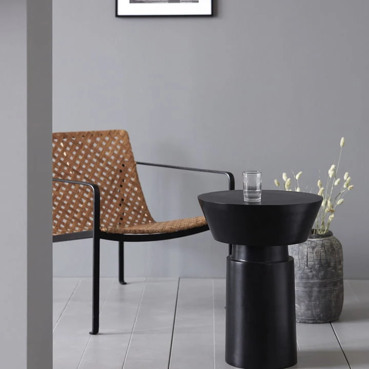 House Doctor - Nanded Side Table, Ø 40 X H 50 Cm, Black - Image 2