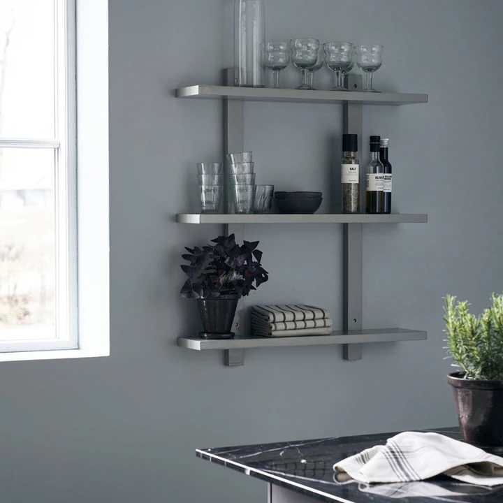 House Doctor - Sheo Wall Shelf, 2 Shelves, Gray - Image 5