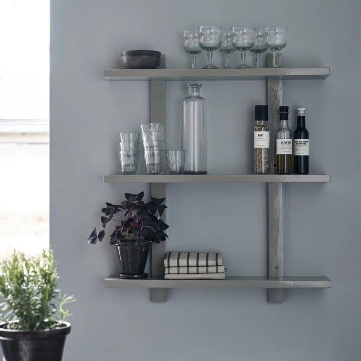 House Doctor - Sheo Wall Shelf, 2 Shelves, Gray - Image 3