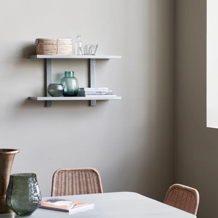 House Doctor - Sheo Wall Shelf, 2 Shelves, Gray - Image 2