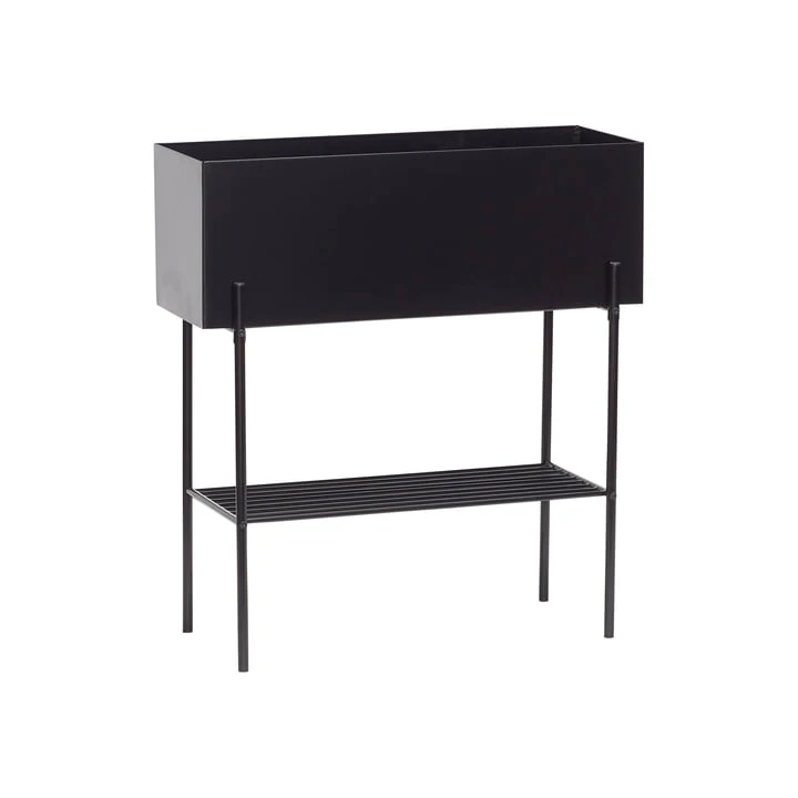 Hübsch Interior - Planter Box With Shelf, Black
