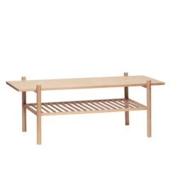 Hübsch Interior - Coffee Table With Shelf, 120 X 57 Cm, Oak