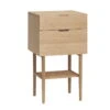 Hübsch Interior - Bedside Table With Drawers, Oak