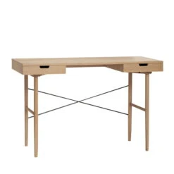 Hübsch Interior - Desk With 2 Compartments, 120 X 55 Cm, Oak