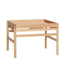 Hübsch Interior - Coffee Table With Tray Shelf, 60 X 63 Cm, Oak
