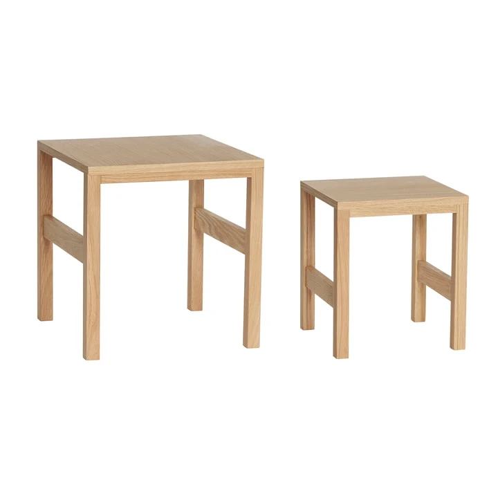Hübsch Interior - Side Table Set Of 2, Oak