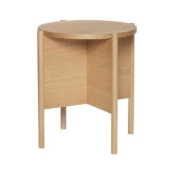 Hübsch Interior - Heritage Side Table, Ø 45 Cm, Oak