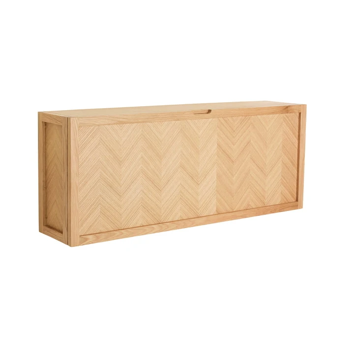 Hübsch Interior - Herringbone Shoe Cabinet, Natural Oak