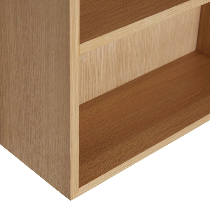 Hübsch Interior - Kappu Wall Shelf, H 100 Cm, Oak - Image 3