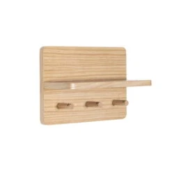 Hübsch Interior - Coat Hook With Shelf 3 Hooks, Oak