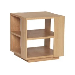 Hübsch Interior - Merge Side Table, 37 X 37 Cm, Oak