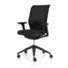 Vitra - ID Mesh , Plano Nero / Basic Dark With Flowmotion Without Forward Tilt, Without Seat Depth Adjustment, 2D Armrests (castors For Hard Floors)