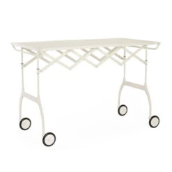 Kartell - Battista Serving Trolley, Monochrome Matt White