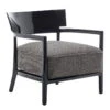 Kartell - Cara Armchair, Frame Black / Cover Black-beige