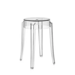 Kartell - Charles Ghost Stool H 46 Cm, Crystal Clear