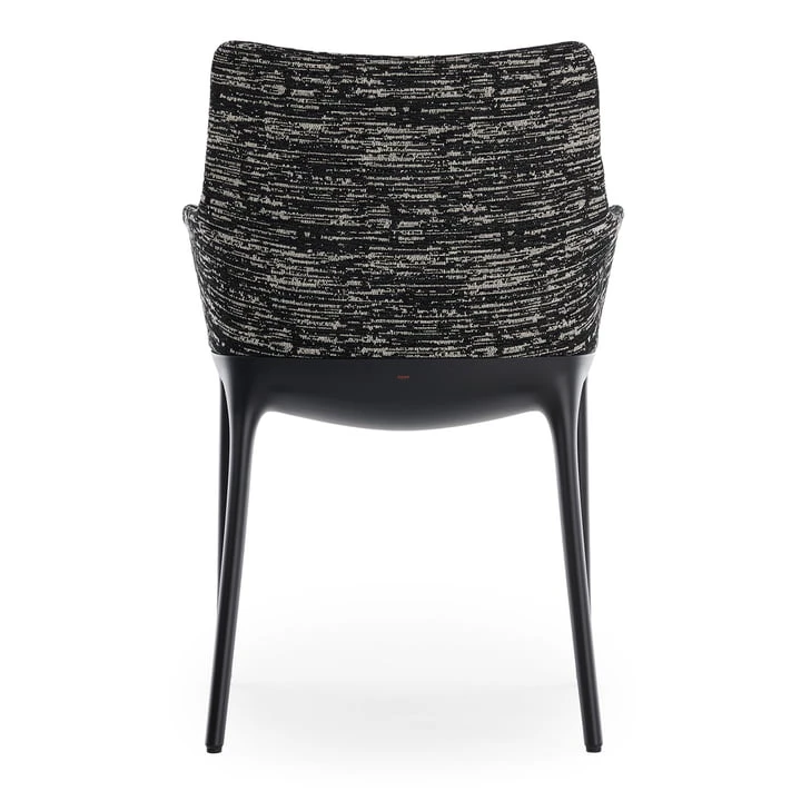 Kartell - Eleganza Nia Armchair, Frame Black / Fabric Melange Black - Image 3