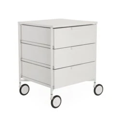 Kartell - Mobil Container With Castors, 3 Drawers, Matt White