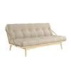 Karup Design - Folk Sofa Bed 130 Cm, Pine Clear Lacquered / Beige (747)