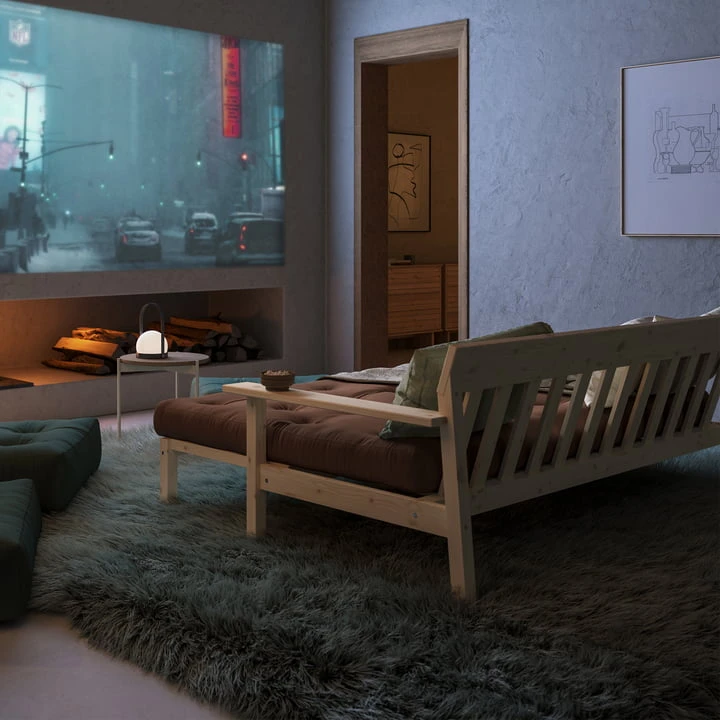 Karup Design - Unwind Sofa Bed, Pine Natural / Beige (747) - Image 8