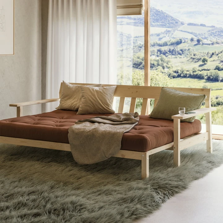 Karup Design - Unwind Sofa Bed, Pine Natural / Beige (747) - Image 5