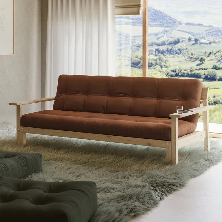 Karup Design - Unwind Sofa Bed, Pine Natural / Beige (747) - Image 4