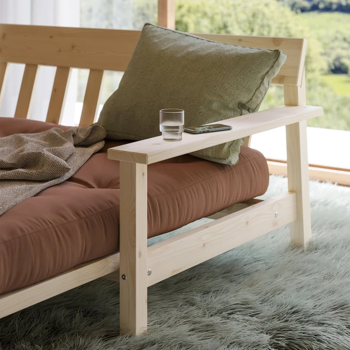 Karup Design - Unwind Sofa Bed, Pine Natural / Beige (747) - Image 6