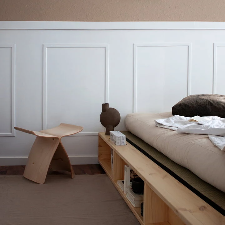 Karup Design - Ziggy Bedstead With Slatted Frame And Storage, 140 X 200 Cm, Clear Lacquered Pine - Image 4