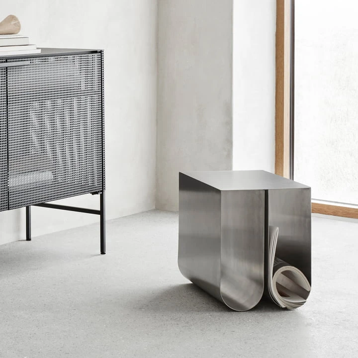 Kristina Dam Studio - Curved Side Table, Black - Image 4