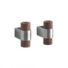 Kristina Dam Studio - Dowel Wall Hooks, Stainless Steel / Walnut (set Of 2)