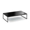 Hans Hansen - Less H 5/2 Coffee Table, Black Sled Base / Black ESG Glass
