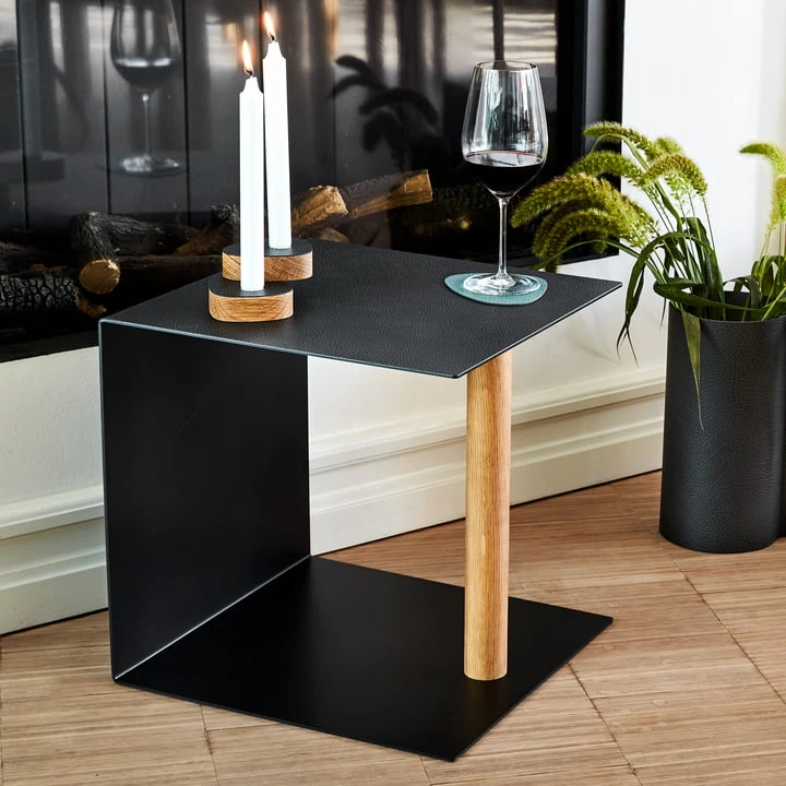 Linddna - Table & More, Hippo Black Anthracite / Black / Natural Oak - Image 2