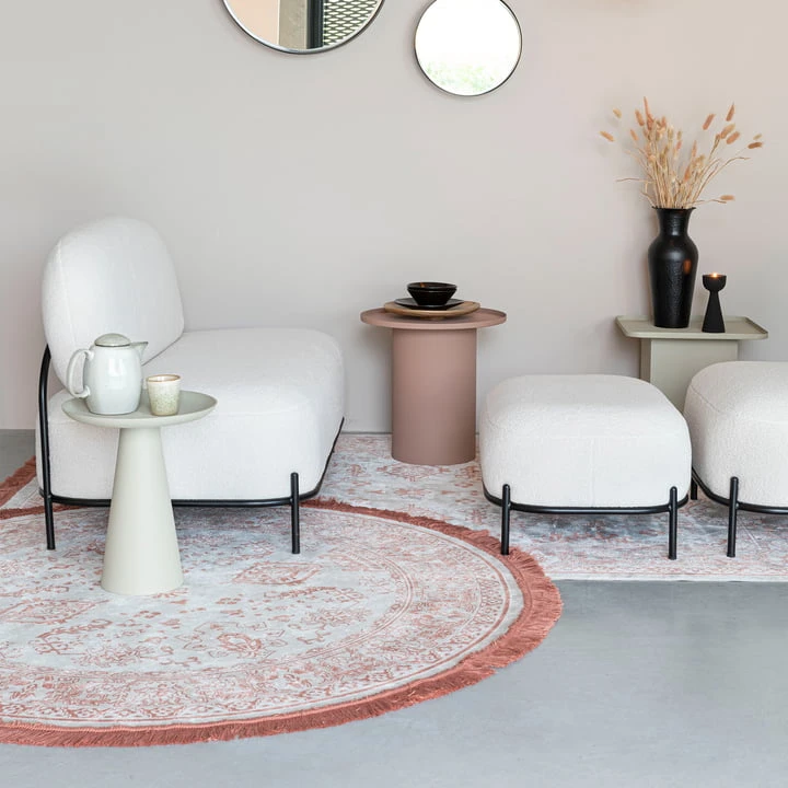 Livingstone - Shade Side Table Ø 45 Cm, Ivory - Image 5