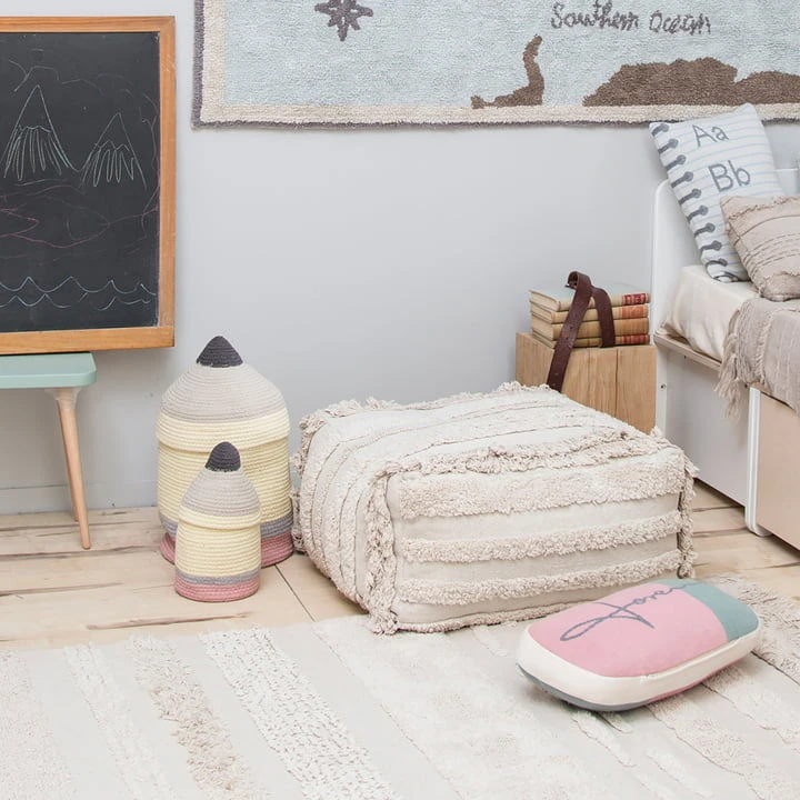 Lorena Canals - Early Hours Pouf, 54 X 54 Cm, Natural - Image 6