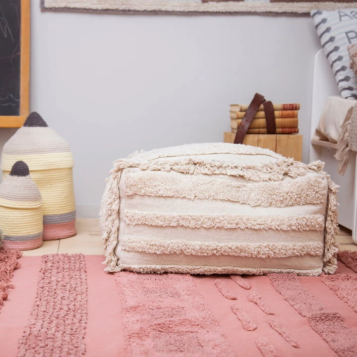 Lorena Canals - Early Hours Pouf, 54 X 54 Cm, Natural - Image 7