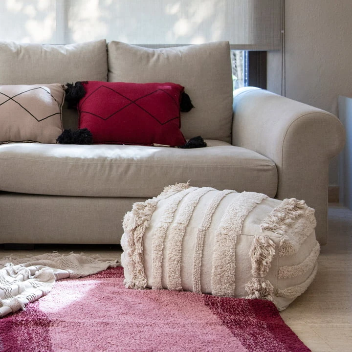 Lorena Canals - Early Hours Pouf, 54 X 54 Cm, Natural - Image 9