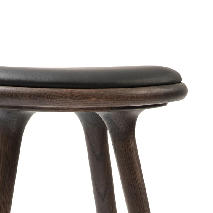 Mater - Bar Stool, Beech Dark Stain / Sierra Black - Image 2
