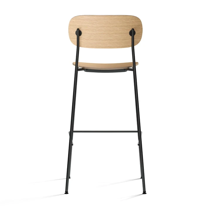 Audo - Co Bar Chair, H 104,5 Cm, Black Steel Frame / Natural Oak - Image 2