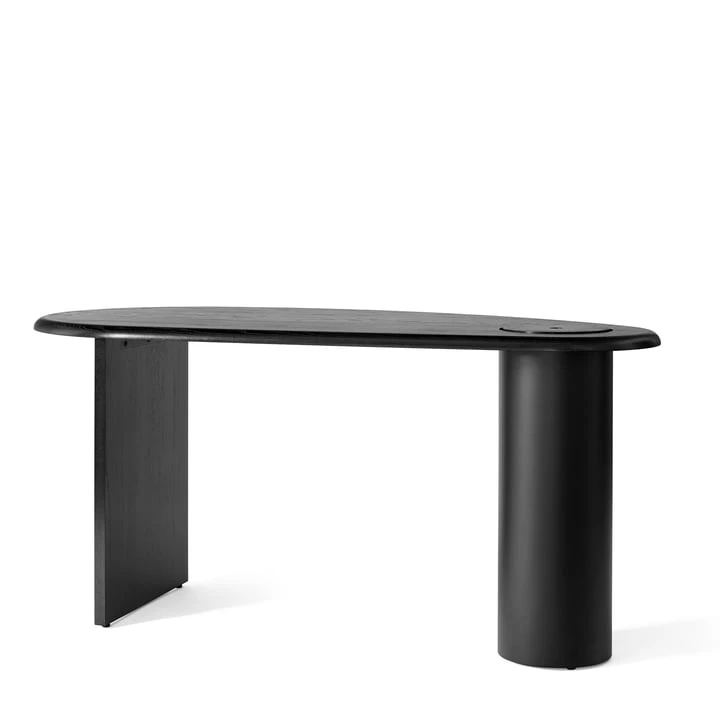 Audo - Eclipse Desk, Dark Oak / Black - Image 3