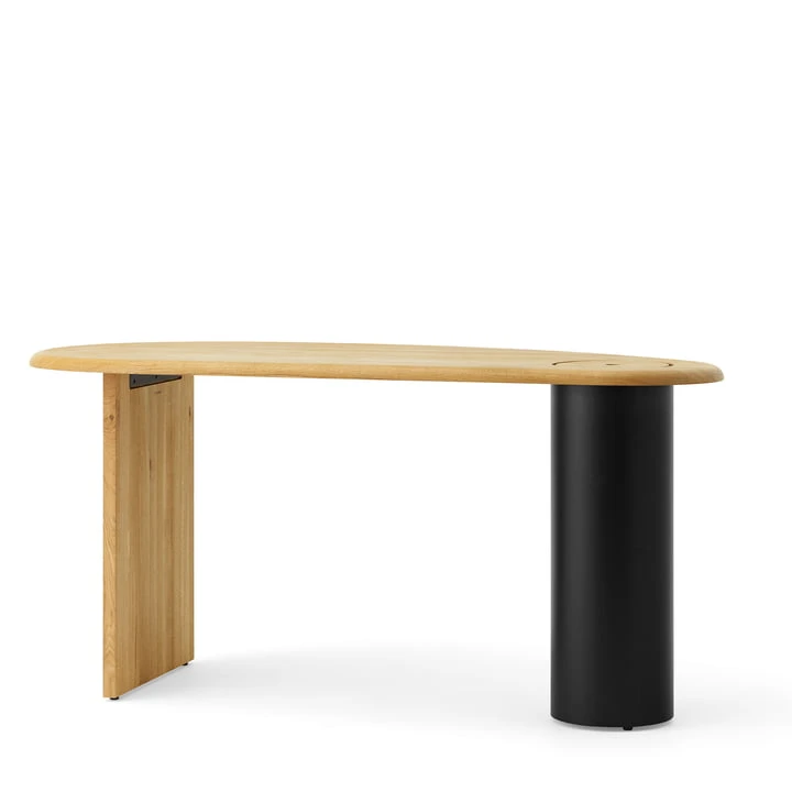 Audo - Eclipse Desk, Dark Oak / Black - Image 2