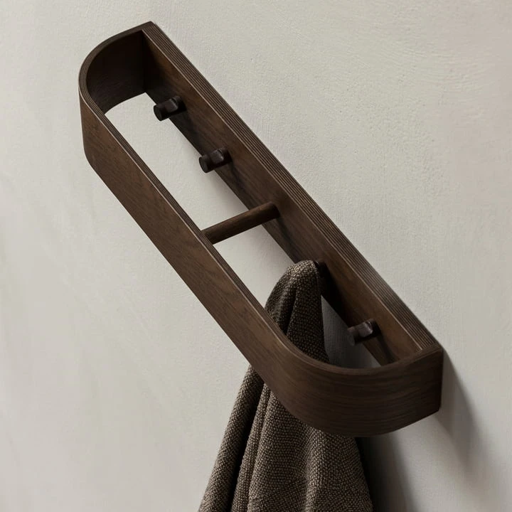 Audo - Epoch Wall Coat Rack, L 79 Cm, Natural Oak - Image 4